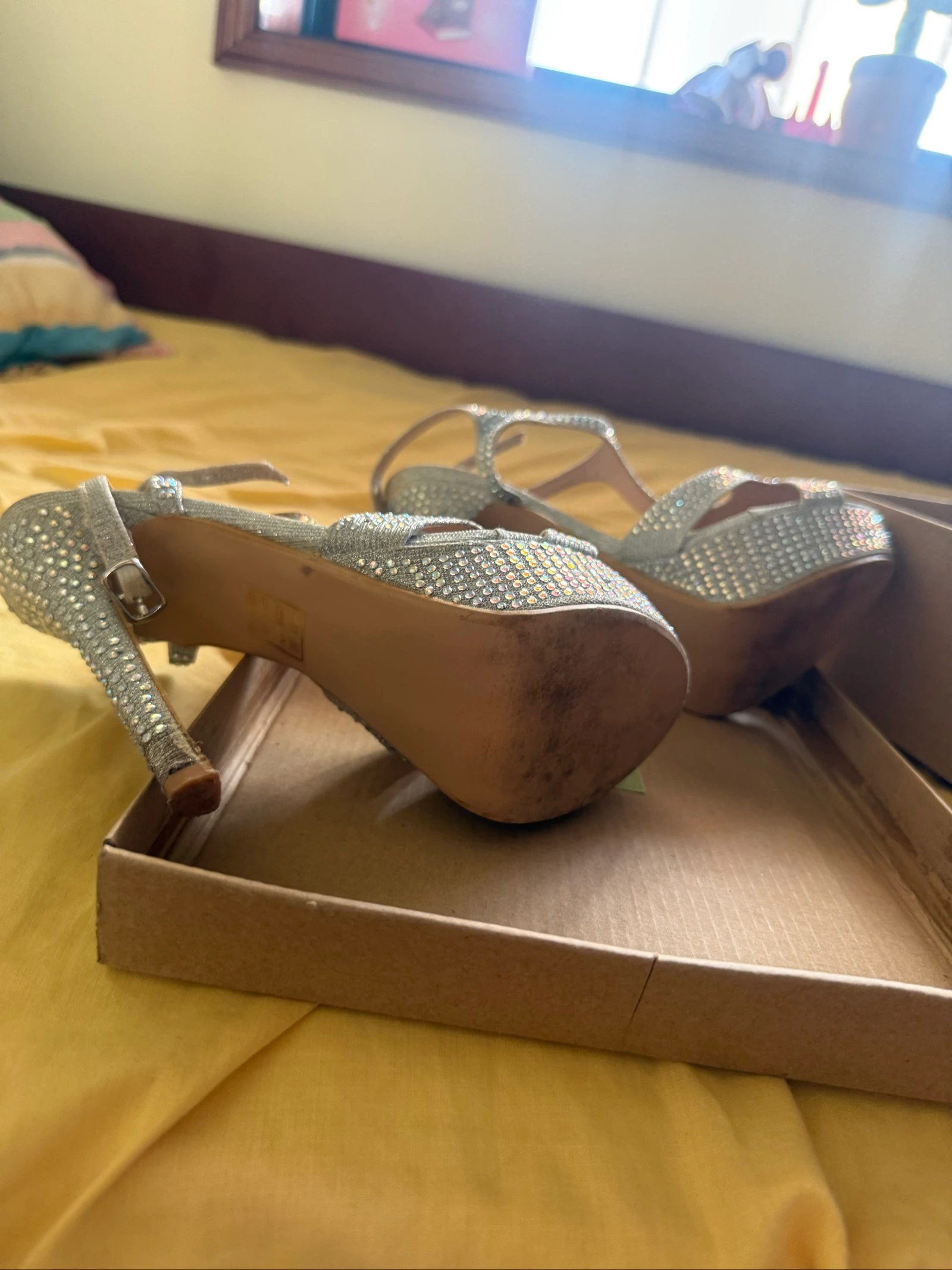 Hoge hakken ceremonie sandalen maat 37 – photo 9